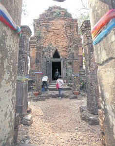 Preah Vihear met bezoekers