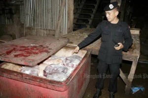 Vlees uit illegaal abattoir