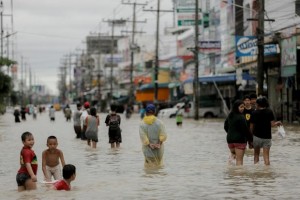 Overstromingen centrum van Nakhon Si Thammarat