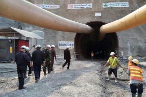 Tunnel in Chiang Mai ingestort